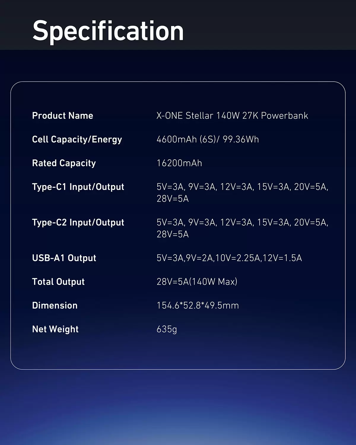 ステラ 140W 27600mAh パワーバンク