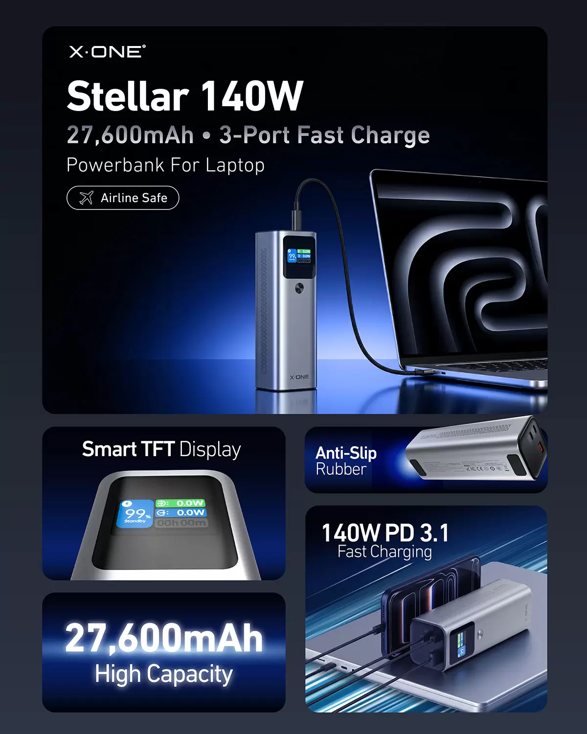 ステラ 140W 27600mAh パワーバンク