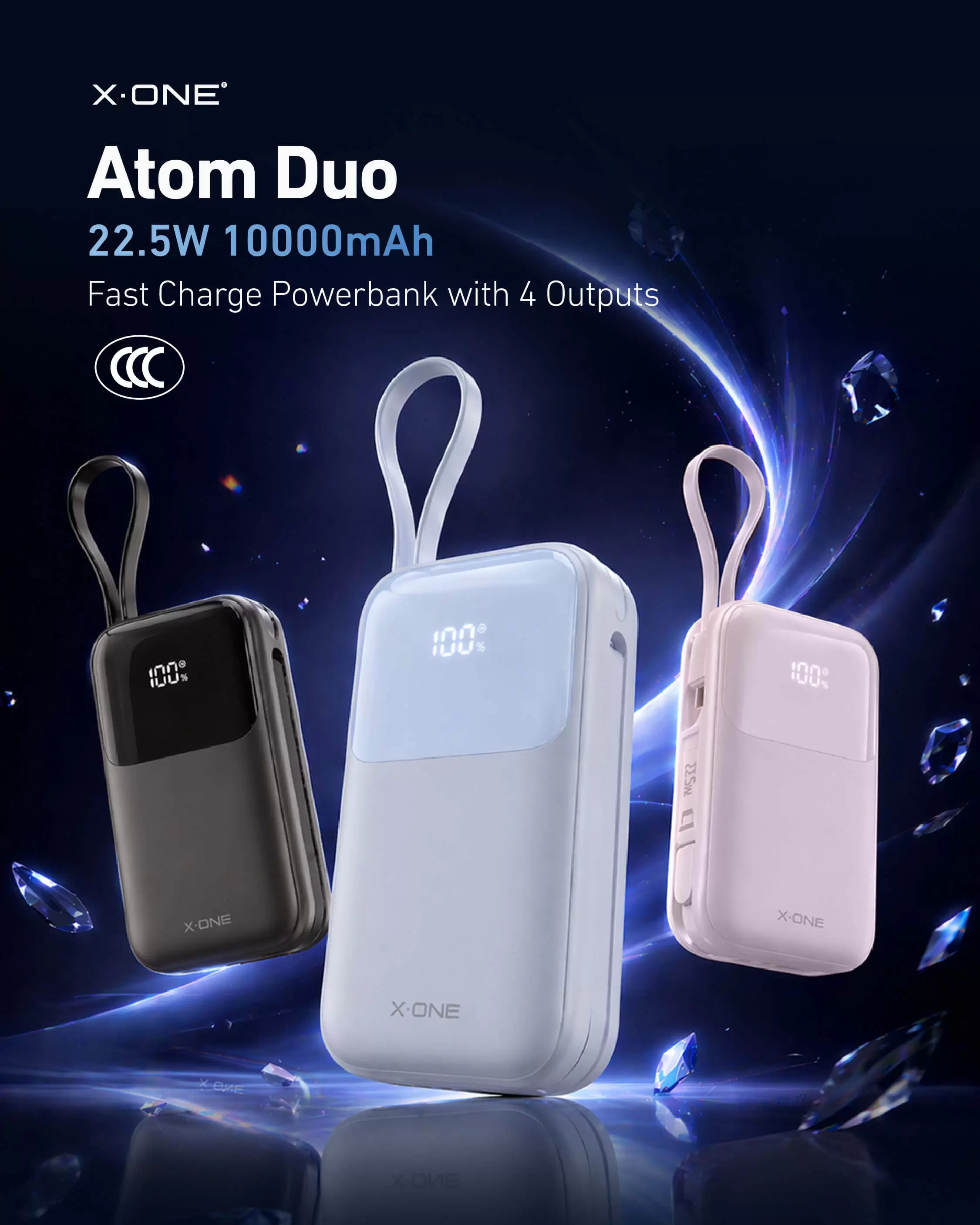 Atom Duo 22.5W 10000mAh パワーバンク