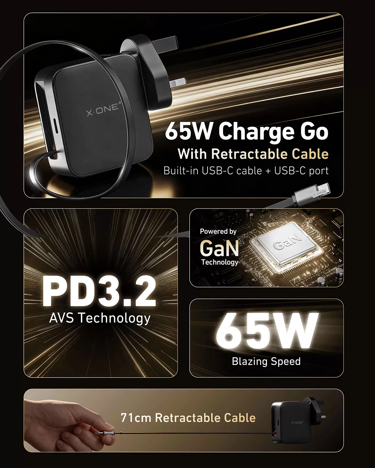 65W チャージゴー格納式