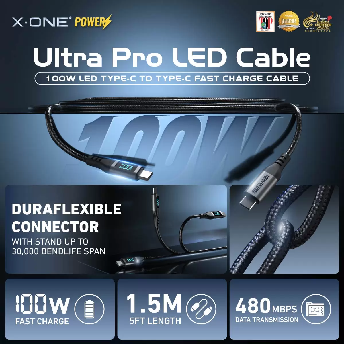 ウルトラプロ 100W LED ケーブル